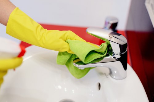 Freshly cleaned kitchen surfaces in a Stjohnswood home