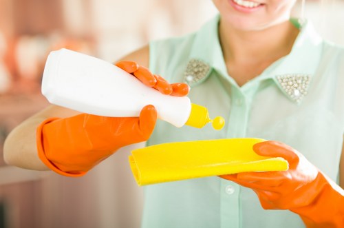 Upholstery cleaning equipment used in a St John’s Wood property