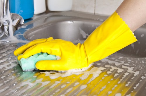 Deep cleaning oven racks and interior surfaces in Stjohnswood